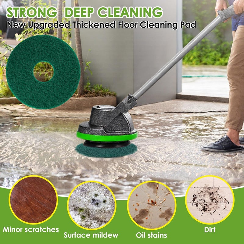 Potchen 2 Pack 12" Floor Machine Pads Compatible with Oreck Commercial 550MC 437.056 Orbiter Scrubber Machine, Microfiber Carpet Bonnet, Floor Buffer Pad for Deep Cleaning (Stripper & Bonnet) - Image 3